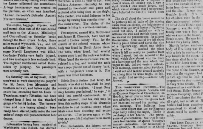 done. 2 Jul 1879 Groome coleman clements murder Shenan. herald.jpg