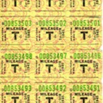 Mileage Ration Stamps and Folder